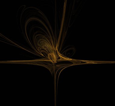 Dijital fraktal resimlerinden birinin resmi