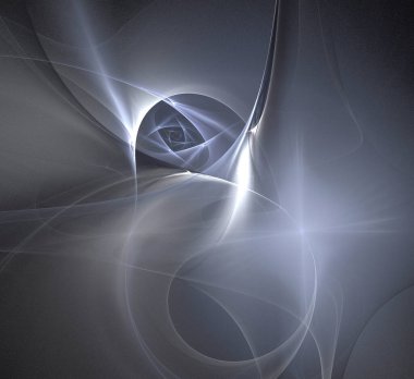 Dijital fraktal resimlerinden birinin resmi