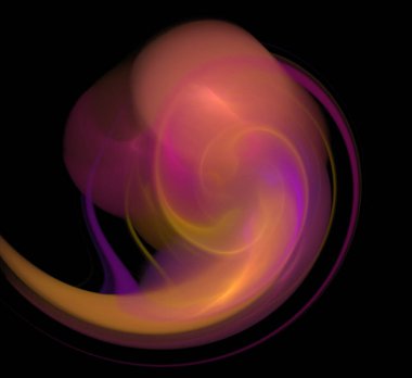 Dijital fraktal resimlerinden birinin resmi