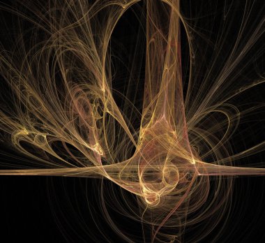 Dijital fraktal resimlerinden birinin resmi