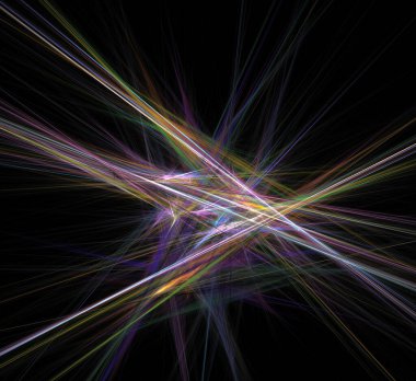 Dijital fraktal resimlerinden birinin resmi