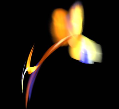 Dijital fraktal resimlerinden birinin resmi