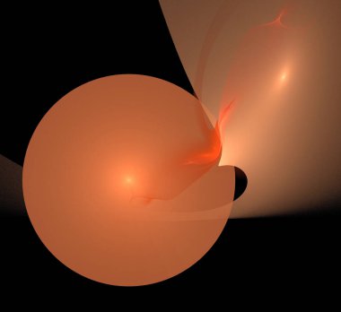 Dijital fraktal resimlerinden birinin resmi