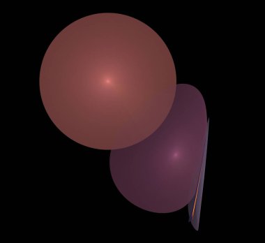 Dijital fraktal resimlerinden birinin resmi