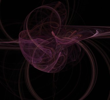 Dijital fraktal resimlerinden birinin resmi