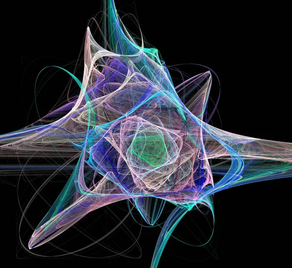 Dijital fraktal resimlerinden birinin resmi