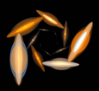 Dijital fraktal resimlerinden birinin resmi