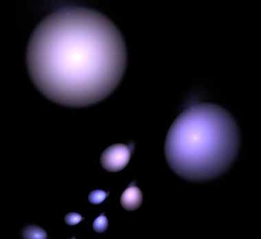 Dijital fraktal resimlerinden birinin resmi