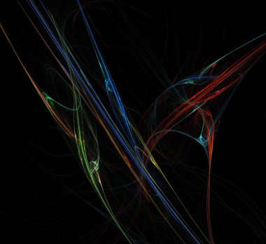 Dijital fraktal resimlerinden birinin resmi