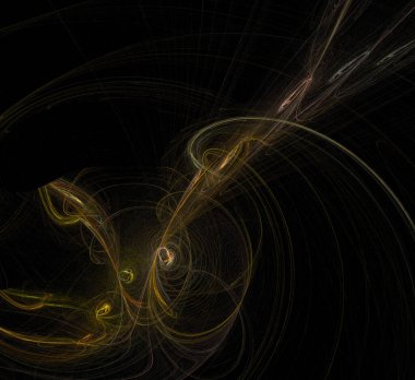 Dijital fraktal resimlerinden birinin resmi