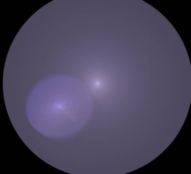 Dijital fraktal resimlerinden birinin resmi