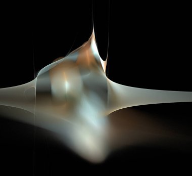 Dijital fraktal resimlerinden birinin resmi