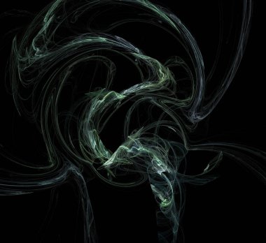 Dijital fraktal resimlerinden birinin resmi