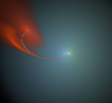 Dijital fraktal resimlerinden birinin resmi