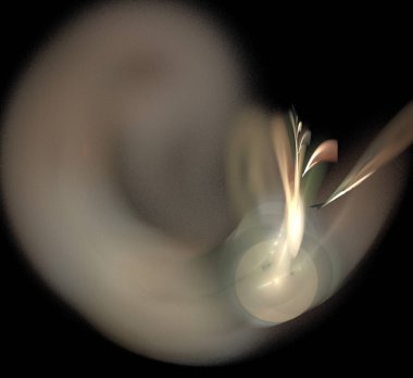 Dijital fraktal resimlerinden birinin resmi