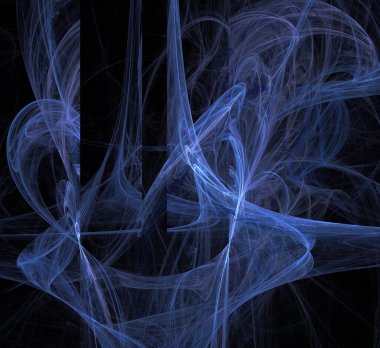 Dijital fraktal resimlerinden birinin resmi