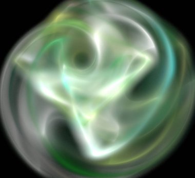 Dijital fraktal resimlerinden birinin resmi