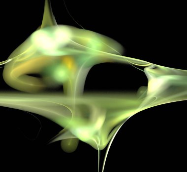 Dijital fraktal resimlerinden birinin resmi