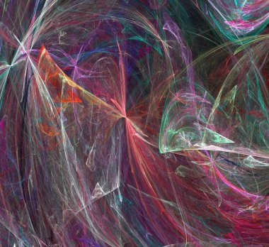 Dijital fraktal resimlerinden birinin resmi