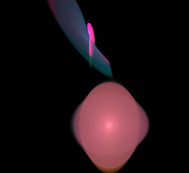 Dijital fraktal resimlerinden birinin resmi