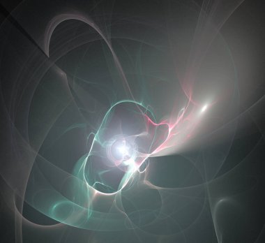 Dijital fraktal resimlerinden birinin resmi