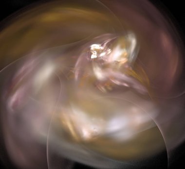 Dijital fraktal resimlerinden birinin resmi