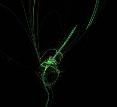 Dijital fraktal resimlerinden birinin resmi