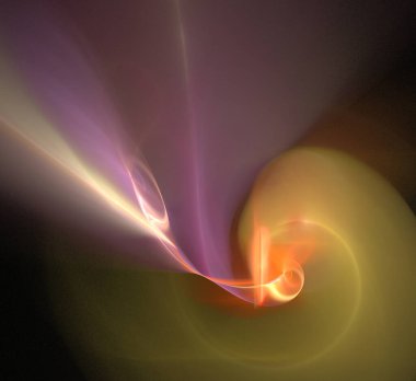 Dijital fraktal resimlerinden birinin resmi