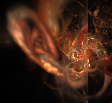 Dijital fraktal resimlerinden birinin resmi