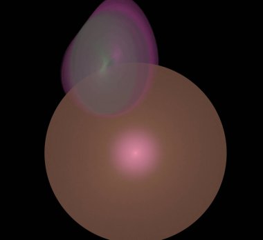 Dijital fraktal resimlerinden birinin resmi