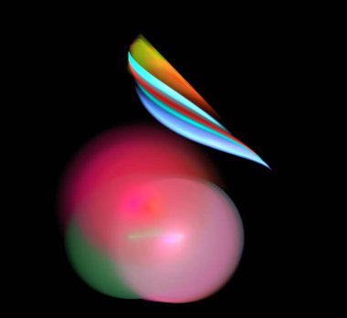 Dijital fraktal resimlerinden birinin resmi