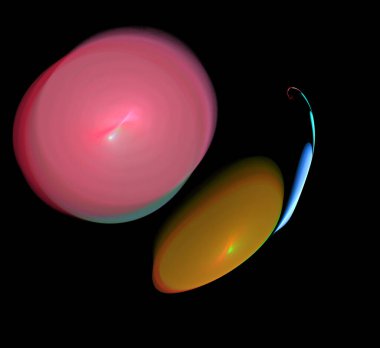 Dijital fraktal resimlerinden birinin resmi