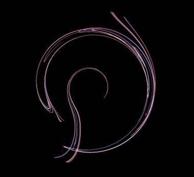 Dijital fraktal resimlerinden birinin resmi