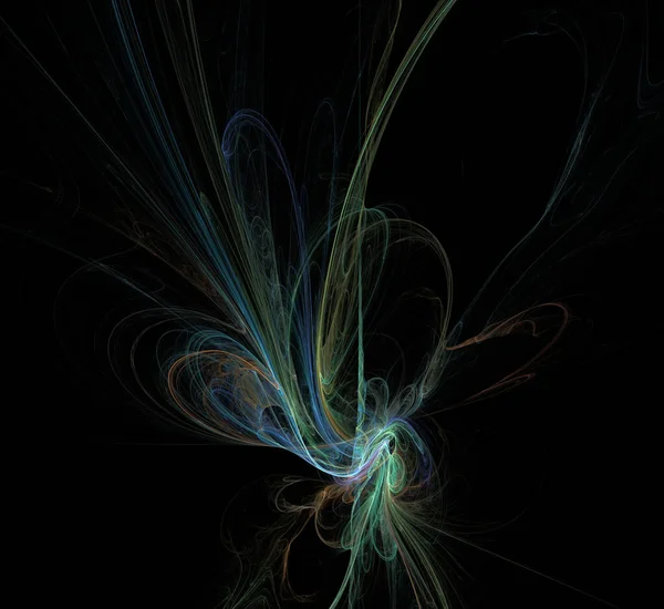 Dijital fraktal resimlerinden birinin resmi