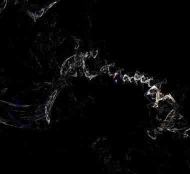 Dijital fraktal resimlerinden birinin resmi