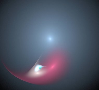 Dijital fraktal resimlerinden birinin resmi