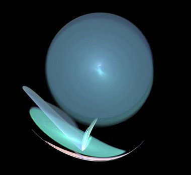 Dijital fraktal resimlerinden birinin resmi