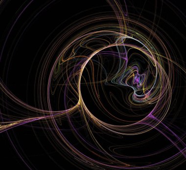 Dijital fraktal resimlerinden birinin resmi