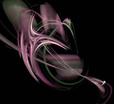 Dijital fraktal resimlerinden birinin resmi