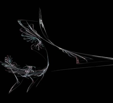 Dijital fraktal resimlerinden birinin resmi