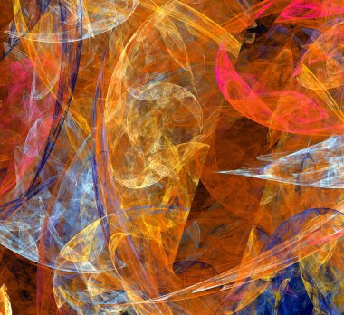 Dijital fraktal resimlerinden birinin resmi