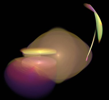 Dijital fraktal resimlerinden birinin resmi