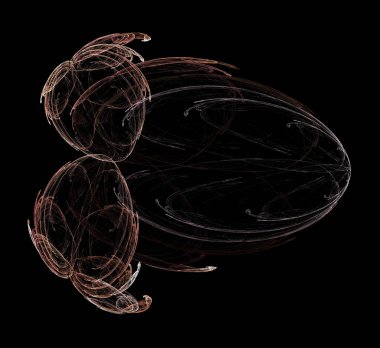 Dijital fraktal resimlerinden birinin resmi