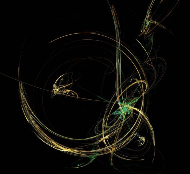 Dijital fraktal resimlerinden birinin resmi