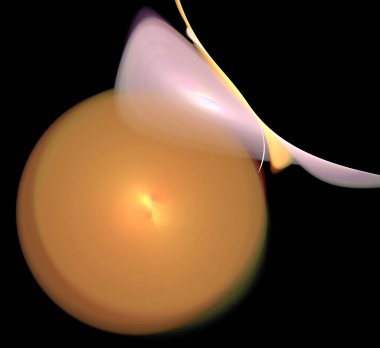 Dijital fraktal resimlerinden birinin resmi