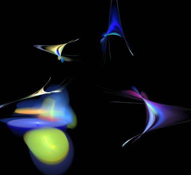 Dijital fraktal resimlerinden birinin resmi