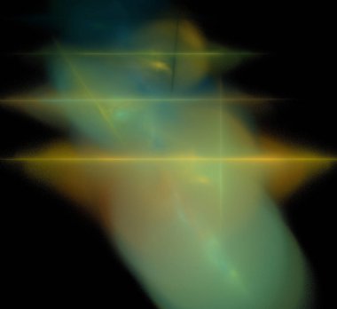 Dijital fraktal resimlerinden birinin resmi