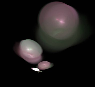 Dijital fraktal resimlerinden birinin resmi