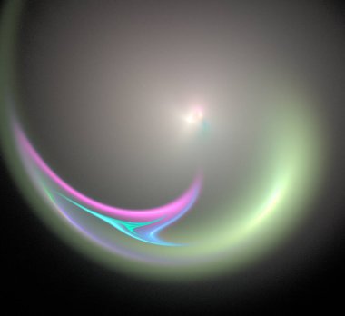 Dijital fraktal resimlerinden birinin resmi