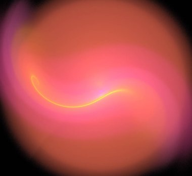 Dijital fraktal resimlerinden birinin resmi